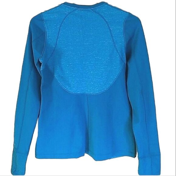 Moving Comfort Teal Blue Crew Neck Pullover Workout Top size M - Picture 2 of 5